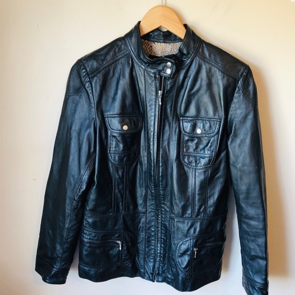 Classic Black Leather Jacket